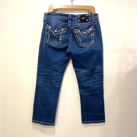 Miss Me Boyfriend Denim Capri Embellished  28 us - Picture 10 of 10